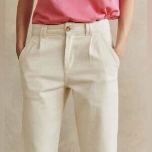 Sezane Manu Trousers Ecru sz 6